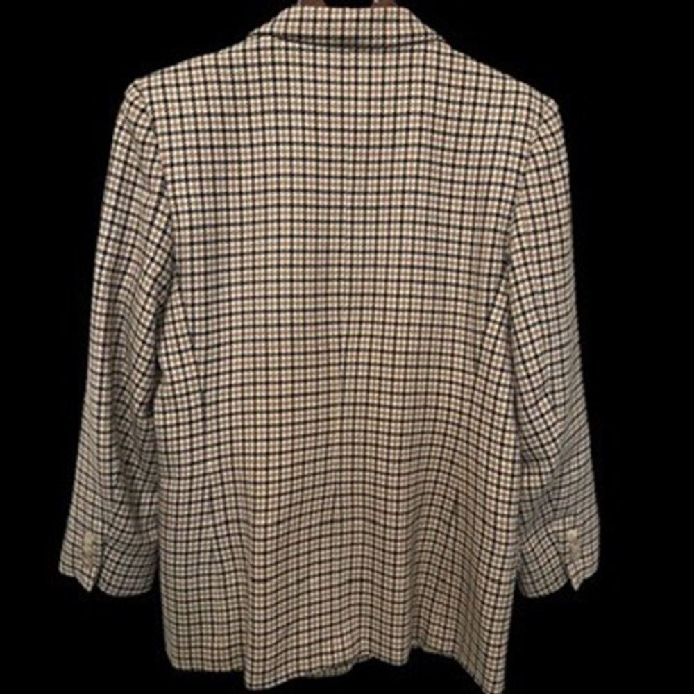 JH Collectibles 90's Vintage 100% Wool Houndstooth‎ Blazer 8P Dark Academia - Picture 6 of 8